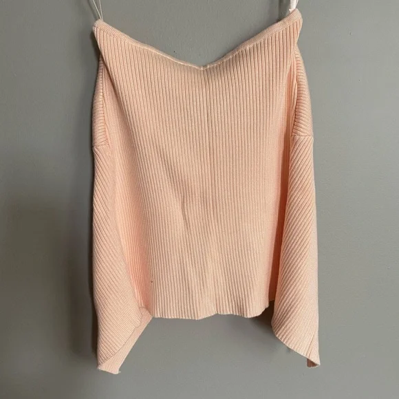 Abercrombie & Fitch Knit Tube Top Peach Front Knot Tie Size XS - Picture 7 of 7